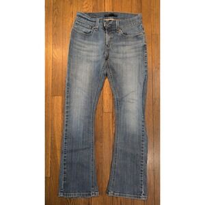 Levis 542 Tilted Flare Jeans Womens 8 Medium Wash Acid Fade Blue Stretch Denim
